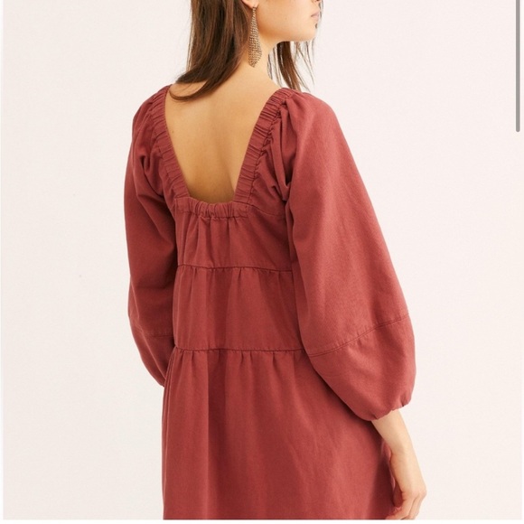 Free People Lou Jean Babydoll Dress size small - Picture 2 of 11